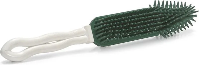 Anti Haar Borstel - kattenhaar verwijderaar - Huisdierhaar verwijderaar - Hond - Kat - Rubber - 27x5x3 cm von Beeztees in Weiß, Grün – Produktfoto