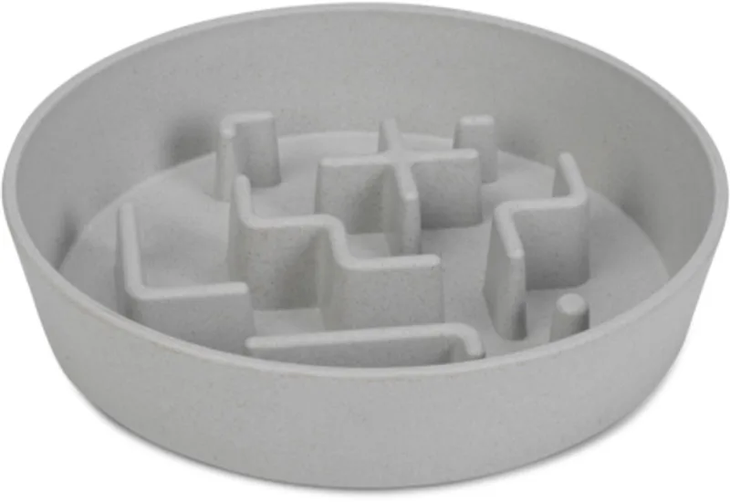 Antischrokbak Hond/Kat Nom - Voerbak hond/kat - Vaatwasserproof - Antislip - Plastic - 800ml by Beeztees in Grey – product photo