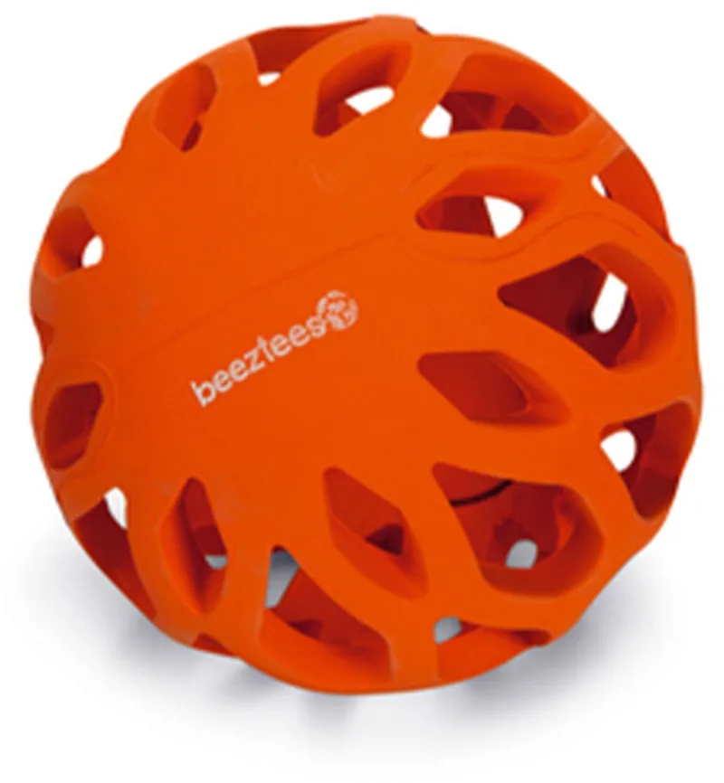 bal voor honden - dog fun stuff bal - +- 11 cm - rood - hier houdt ieder hond van von Beeztees in Orange – Produktfoto