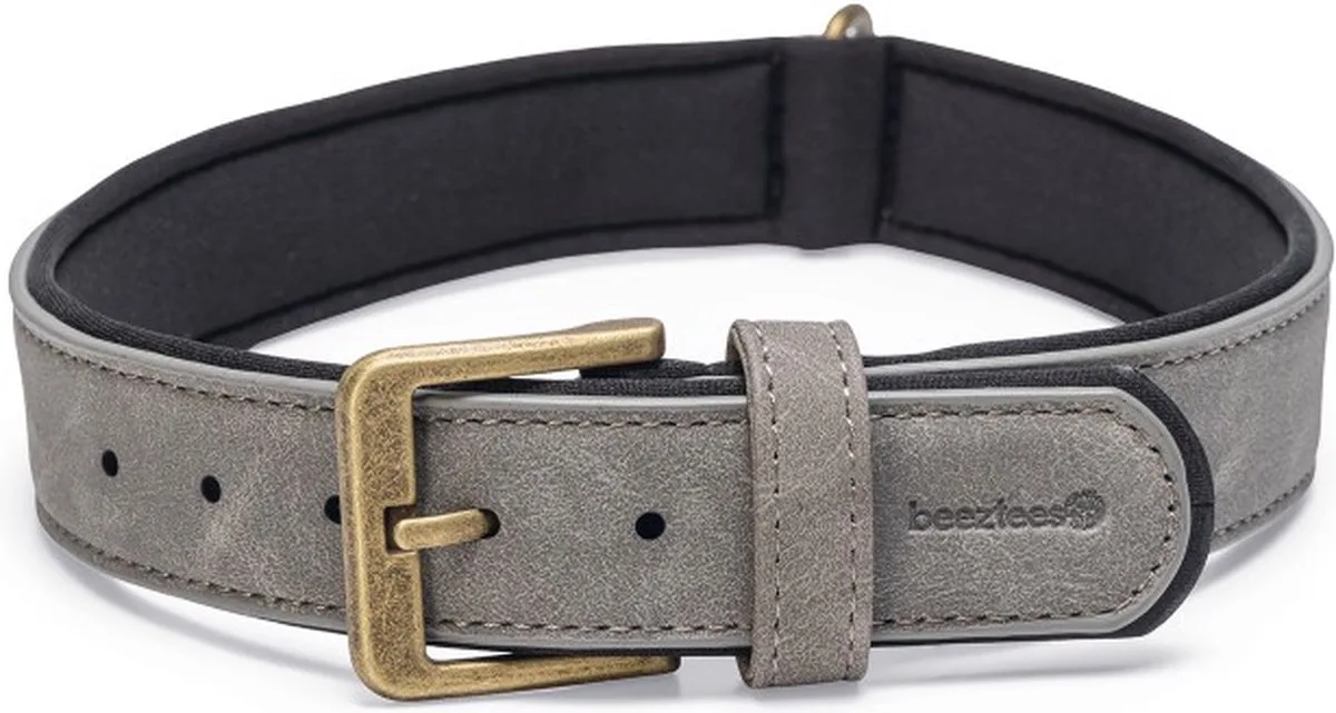 Balacron Ax Halsband Hond - Kunstleer - 36-44 cm x 20 mm från Beeztees i Grå – produktbild