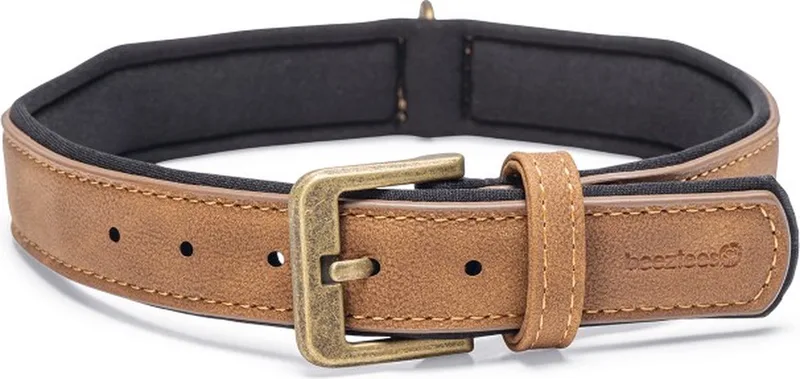 Balacron Ax Halsband Hond - Kunstleer - Bruin - 52-62 cm x 30 mm de Beeztees en Noir, Marron, Gris, Rose – photo produit