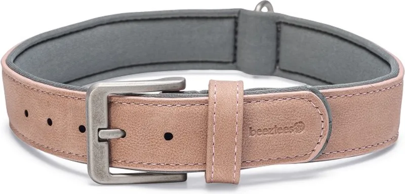 Balacron Ax Halsband Hond - Kunstleer - Roze - 47-57 cm x 30 mm by Beeztees in Black, Brown, Grey, Pink – product photo