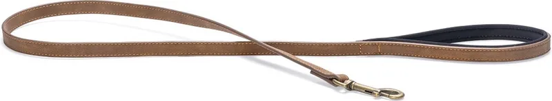 Balacron Ax Hondenriem Kunstleer - Bruin - 100 cm x 15 mm fra Beeztees i Sort, Brun, Grå, Lyserød – produktbillede
