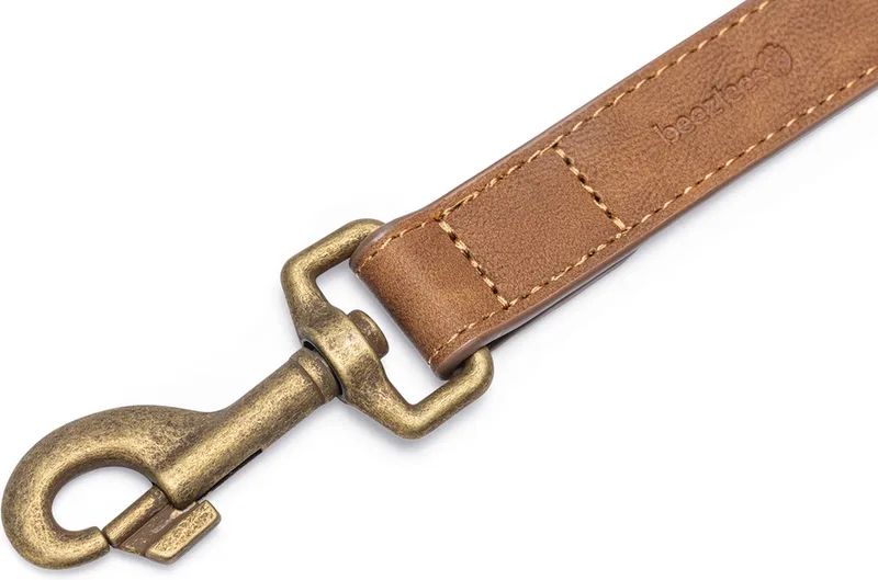 Balacron Ax Hondenriem Kunstleer - Bruin - 100 cm x 25 mm by Beeztees in Black, Brown, Grey, Pink – product photo