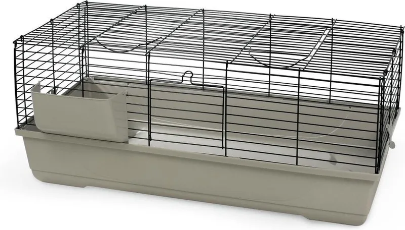 Baldo - Konijnenkooi - Kooi Knaagdieren - Mokka - 120x59x46 cm von Beeztees in Schwarz – Produktfoto 1 von 4