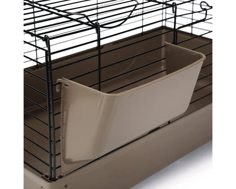 Baldo - Konijnenkooi - Kooi Knaagdieren - Mokka - 120x59x46 cm von Beeztees in Schwarz – Produktfoto 4 von 4