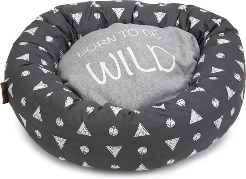 Born Wild - Hondenmand - 60x60x15 cm von Beeztees in Grau – Produktfoto
