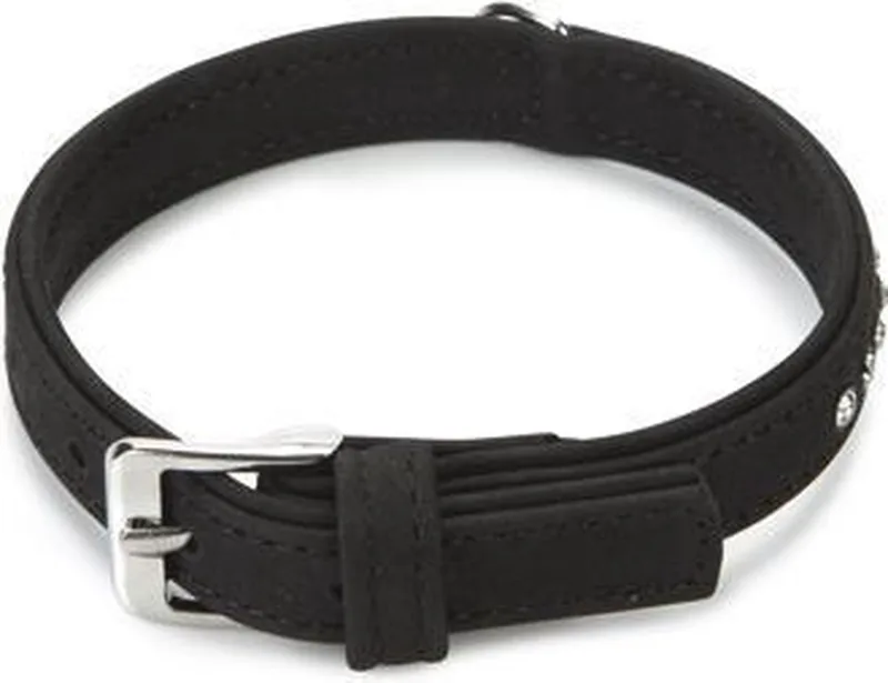 Buffalo - Halsband Hond - Leer - 25-30 cm by Beeztees in Black – product photo