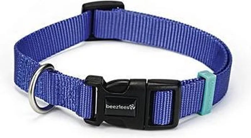 BZ nylon halsband uni 48-70x25 by Beeztees in Blue – product photo