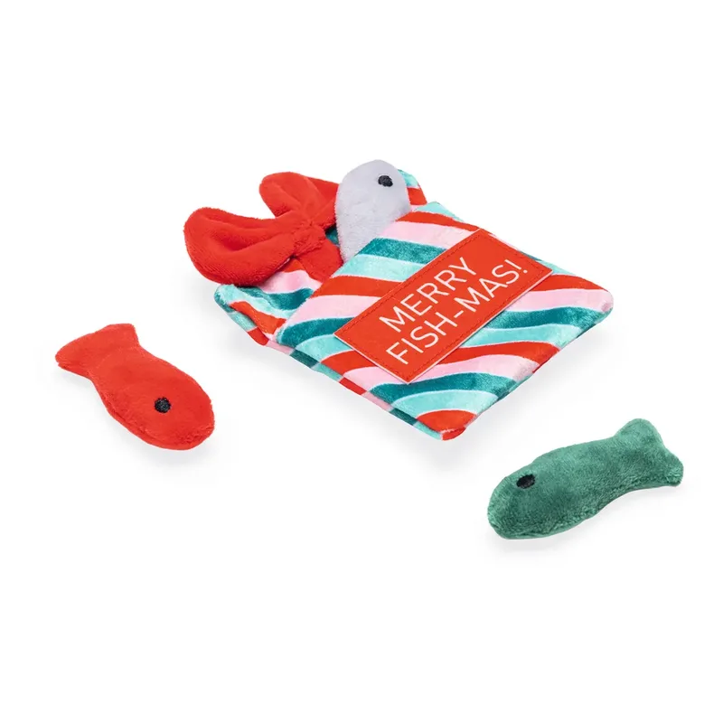 Christmas Fish Gift Bag Katten Speelgoed by Beeztees – product photo