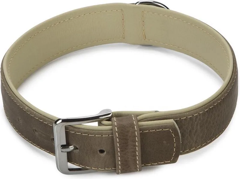 Comfort - Halsband Hond - Leer - 65 cm x 40 mm by Beeztees in Grey – product photo