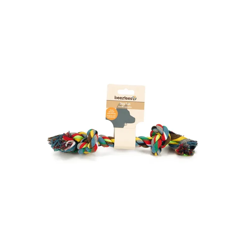 Cotton Bone 2 Knots 125g Hondenspeeltje Geassorteerd von Beeztees – Produktfoto 2 von 2