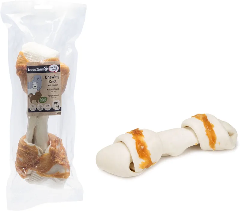 Culinair Kauwknoop - Hondensnack - Kip - 1 stuk - 26 cm - 180/200 gram de Beeztees – photo produit
