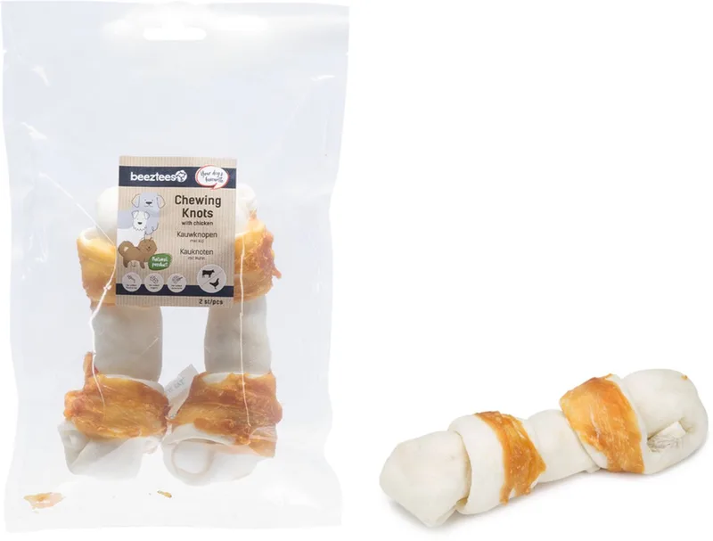 Culinair Kauwknoop - Hondensnack - Kip - 2 stuks - 19 cm - 100/110 gram by Beeztees – product photo