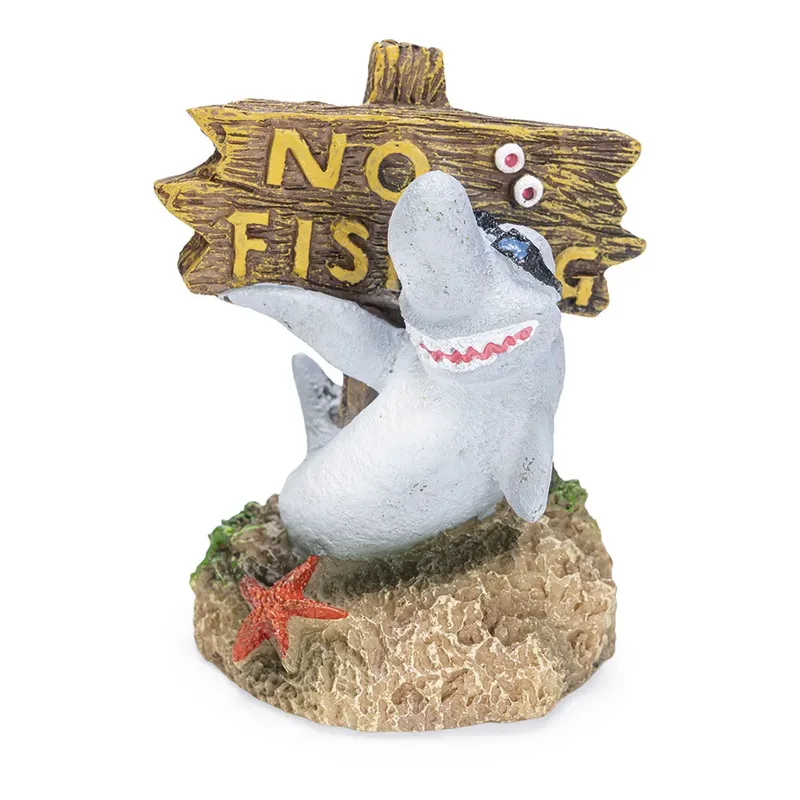 Décoration D´aquarium No Fishing Shark von Beeztees – Produktfoto