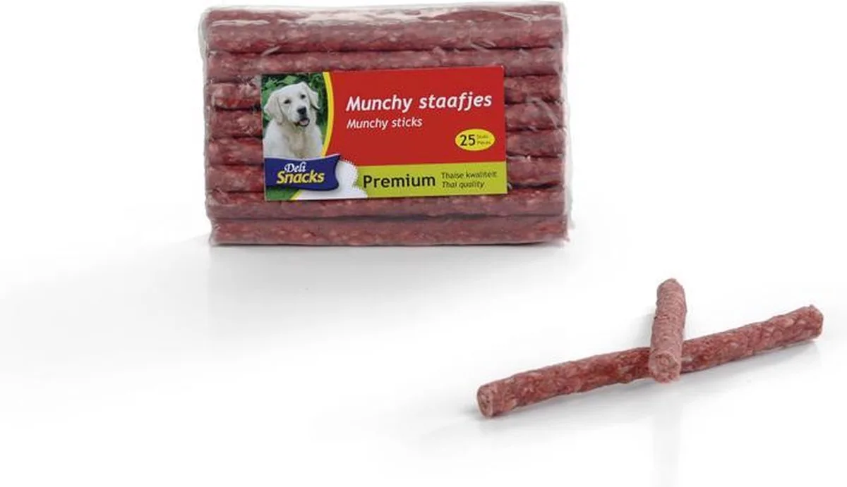 Deli Thaise Munchy staaf Rood 25 st - 9 à 10 mm lang von Beeztees – Produktfoto