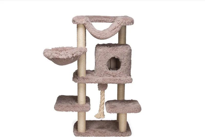 Duco - Krabpaal - 60x45x126 cm van Beeztees in Taupe – productfoto