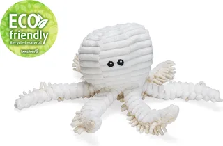 Eco Honden Knuffel Octopus Okki - Honden speelgoed - Zonder piep - 100% gerecycled - 26x13x13 cm by Beeztees in Beige – product photo 1 of 2