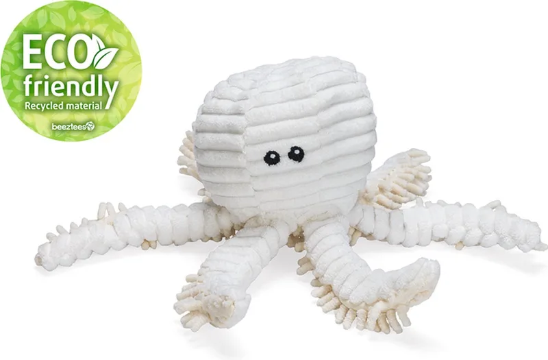 Eco Honden Knuffel Octopus Okki - Honden speelgoed - Zonder piep - 100% gerecycled - 26x13x13 cm by Beeztees in Beige – product photo 1 of 2