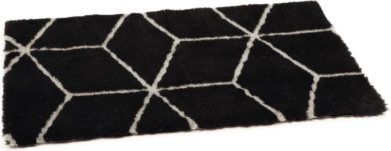 Eco Vetbed Bench Qub Zwart/Grijs 121 cm - Hond von Beeztees in Schwarz – Produktfoto