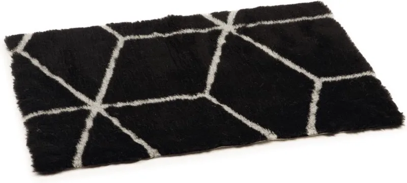 Eco Vetbed Bench Qub Zwart/Grijs 89 cm - Hond de Beeztees en Noir – photo produit