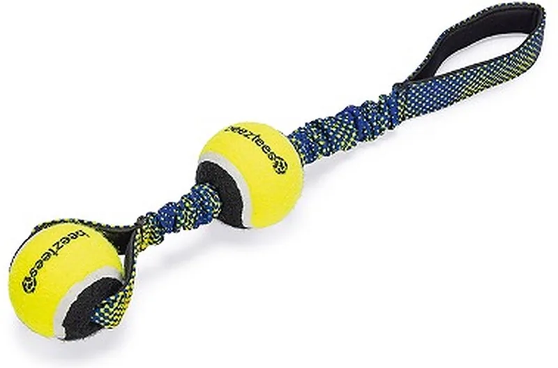 Fetch Tennisbal Koord Miko - Hondenspeelgoed - Nylon - 44x6,3x6,3cm by Beeztees in Blue, Yellow – product photo