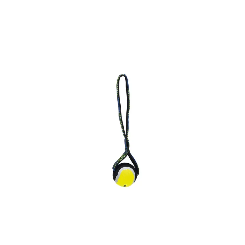 Fetch Tennisbal Koord Otis - Hondenspeelgoed - Nylon - 26,5x6,3x6,3cm de Beeztees en Bleu, Jaune – photo produit 2 sur 2