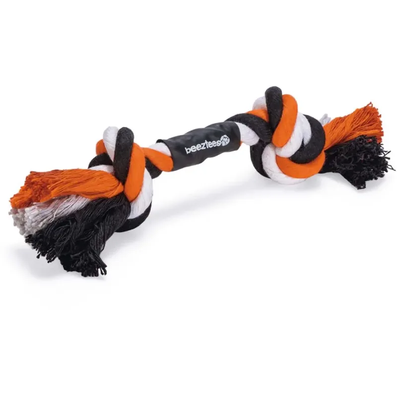Flossy Dubbel Knoop Touw Hondenspeelgoed 71g de Beeztees – photo produit
