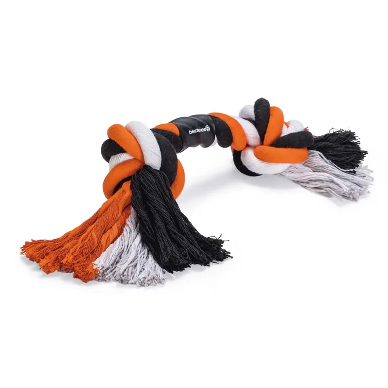 Flossy Dubbele Knoop Touw Hondenspeeltje 280g de Beeztees – photo produit
