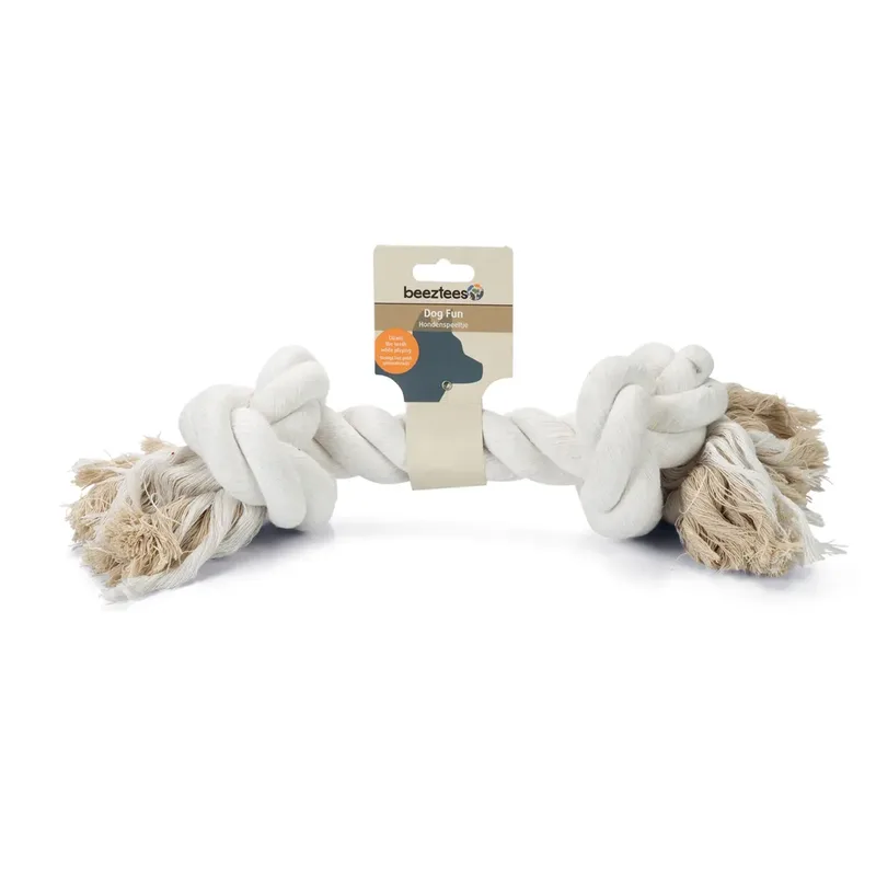 Flostouw - Hondenspeelgoed - Gigant - Ca. 600-700 gram - 42x15x15 cm de Beeztees en Blanc – photo produit 2 sur 2