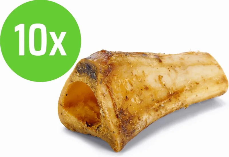 Gedroogde Rundermergpijp 10 cm - hondensnack - 10 Verpakkingen von Beeztees – Produktfoto