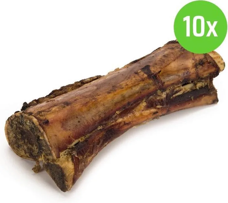 Gedroogde Rundermergpijp 18-20 cm - hondensnack - 10 stuks by Beeztees – product photo