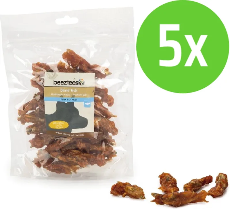 Gedroogde Visjes Met Kip 200 gram - hondensnack - 5 Verpakkingen by Beeztees – product photo
