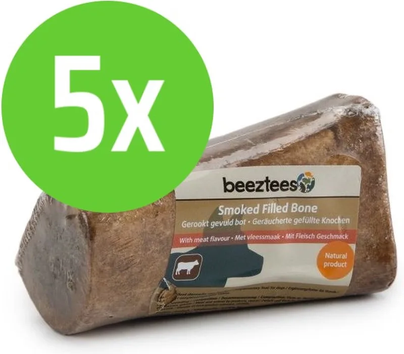 Gerookt Gevuld Bot Vlees - hondensnack - 5 stuks de Beeztees – photo produit