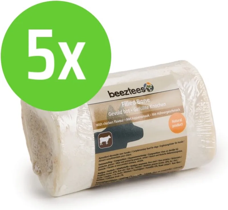 Gevuld Bot Kip - hondensnack - 5 stuks de Beeztees – photo produit