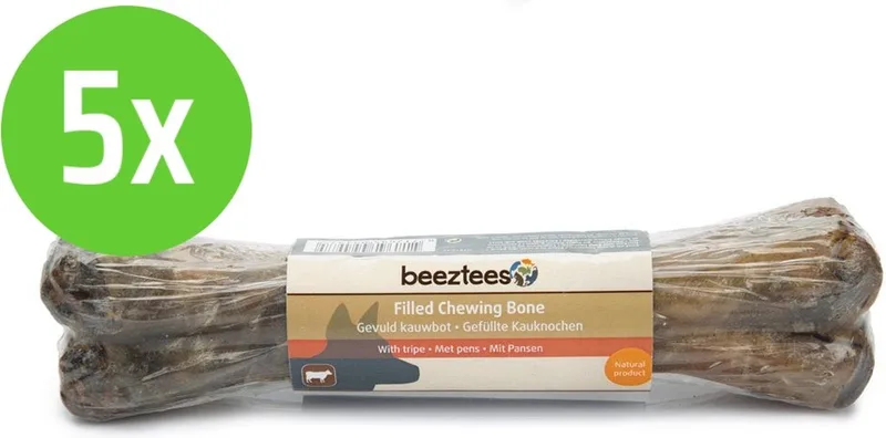 Gevuld Kauwbot - Hondensnack - Pens - 20 cm - 5 stuks de Beeztees – photo produit