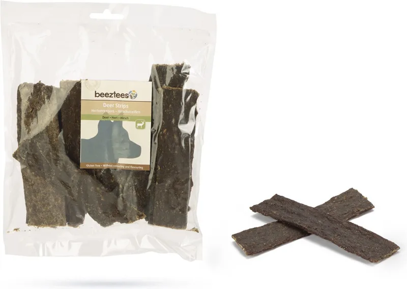 Herten Reepjes - hondensnack - 200 gram by Beeztees – product photo