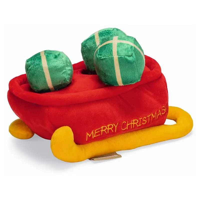 Hide N Seek Red Sleigh Hondenspeeltje de Beeztees – photo produit