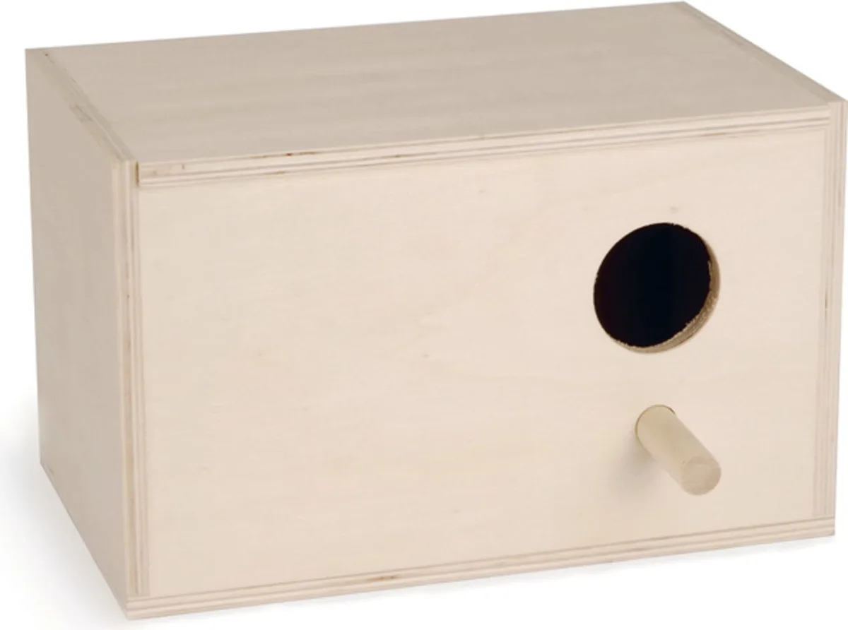 Houten nestkast met gat rechts, 1 st. van Beeztees – productfoto