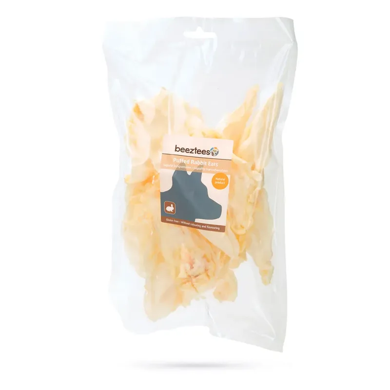 Hond Gepofte Konijnenoren Snack 100g by Beeztees – product photo