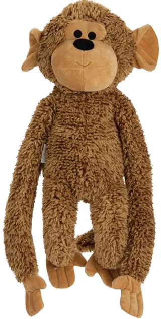 Tierkuscheltier Beeztees Plüschspielzeug Affe Vik (geräuschlos) Größe: 40 cm von Beeztees in Braun – Produktfoto 1 von 2