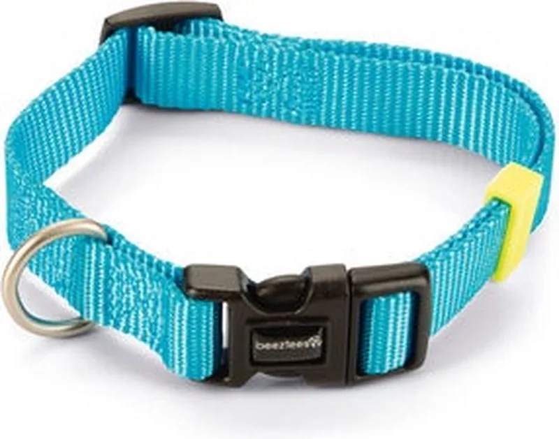hondenhalsband Uni lichtblauw 35-50 x 2 cm by Beeztees in Blue – product photo