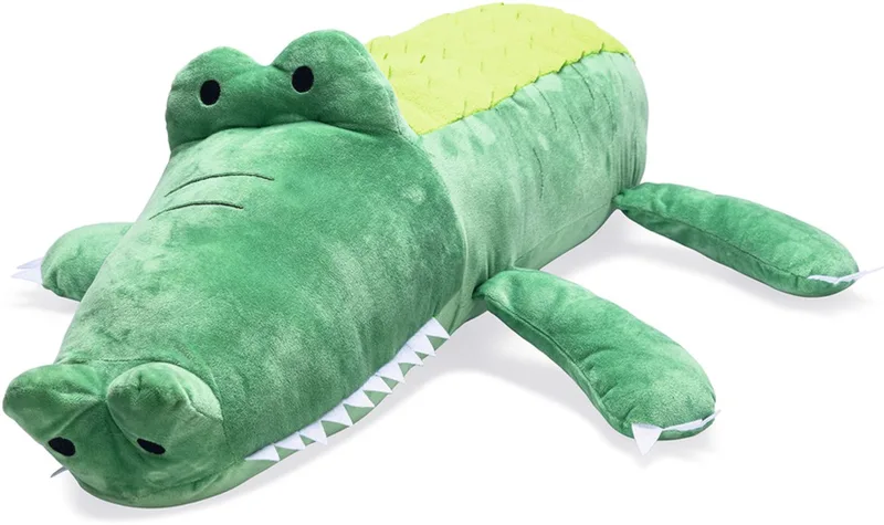 Hondenknuffel Krokodil - Hondenspeelgoed - Pluche - Hide N Seek - Maat XL -84x54x22,5 cm by Beeztees in Green – product photo