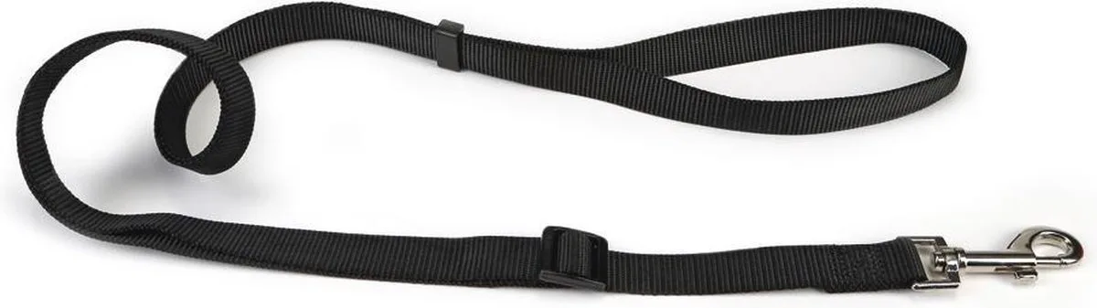 Hondenriem - Nylon - 120-180 cm x 10 mm de Beeztees en Noir – photo produit