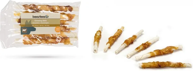 hondensnacks - culinair kauwstaafjes - kip - hondensnack - 6 stuks by Beeztees – product photo 1 of 3