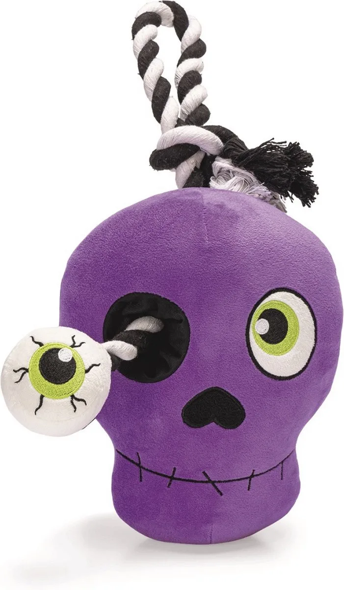 hondenspeelgoed Halloween Schedel by Beeztees in Purple – product photo