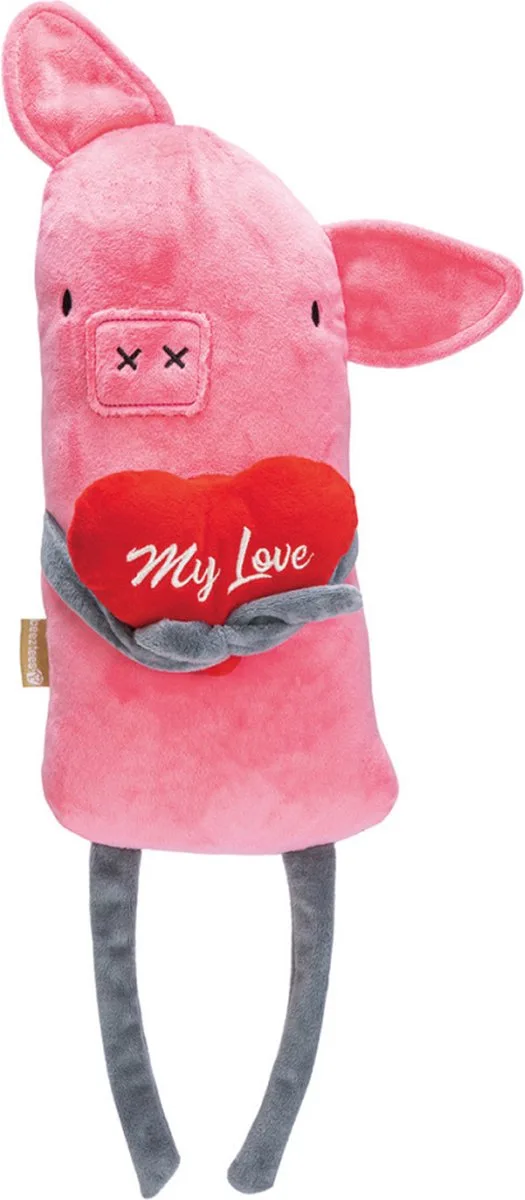 Hondenspeelgoed Liefdesvarken 45cm by Beeztees in Pink – product photo