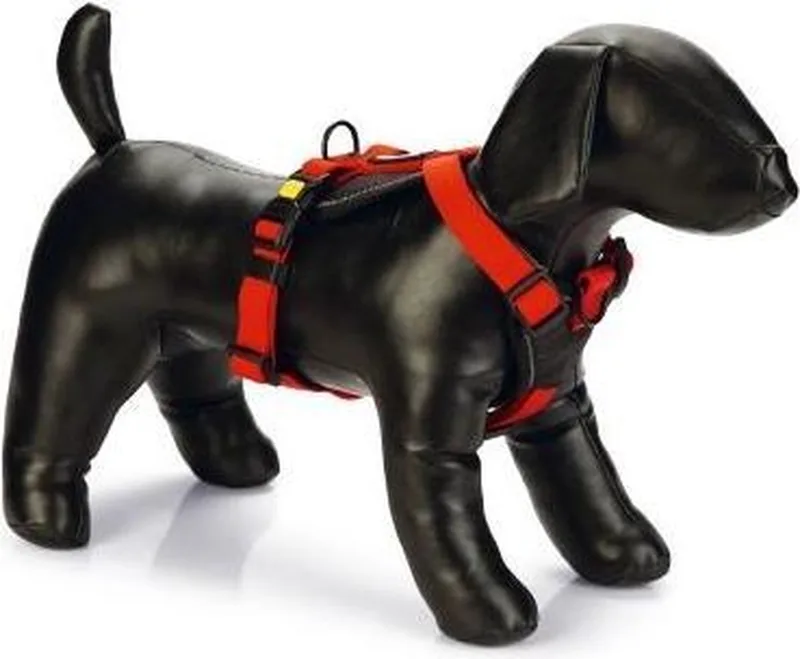 Hondentuig Parinca Premium Y-Tuig - Hondenharnas kleine honden - Nylon - 42-46cmx20mm by Beeztees in Red – product photo