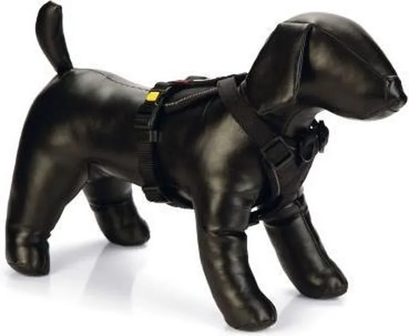 Hondentuig Parinca Premium Y-Tuig - Hondenharnas kleine honden - Nylon - 42-46cmx20mm von Beeztees in Schwarz – Produktfoto
