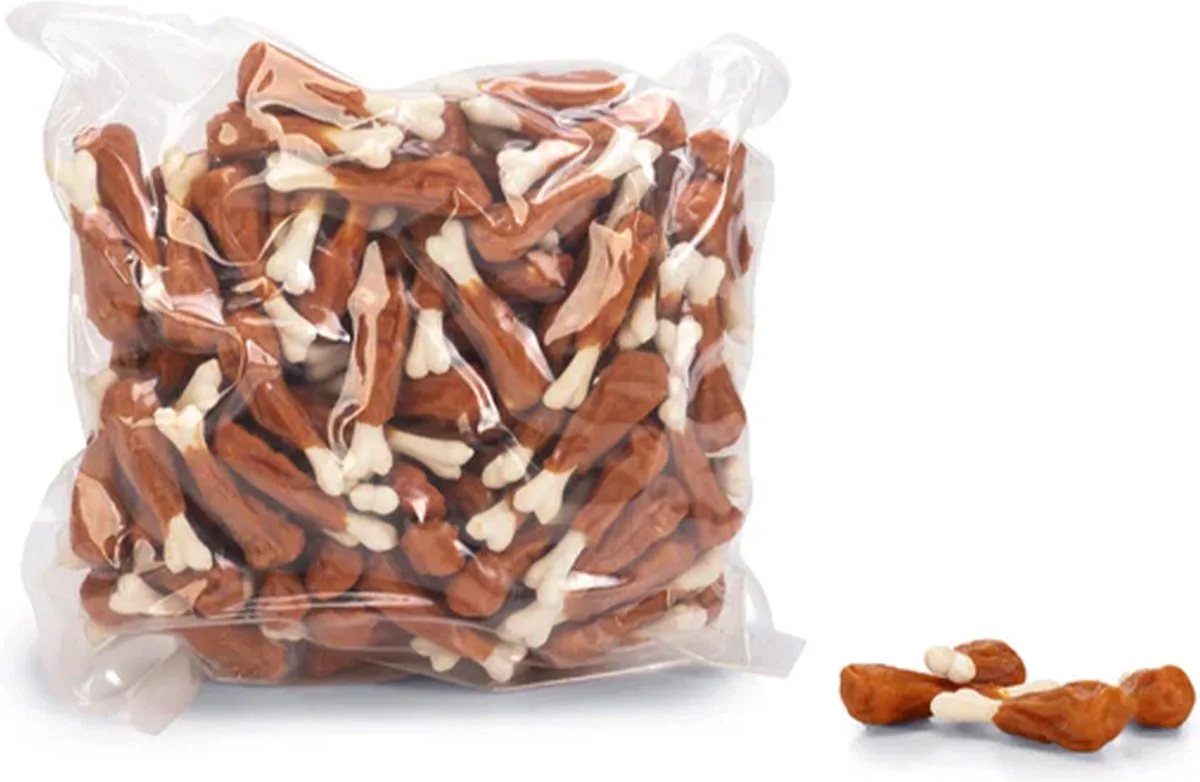 hondesnacks - calcium dogchews met calcium - 140 st - 2.1 KG - 7.5 cm - lekker en tandverzorgend . van Beeztees – productfoto